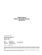 evertz 7706LR Series User Manual