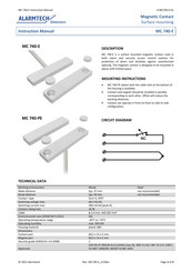 Alarmtech MC 740-E Instruction Manual