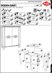 Profijt Meubel RODEN BAR1 Assembly Instruction Manual