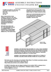 Absco Sheds CYC4560 Assembly Instructions Manual