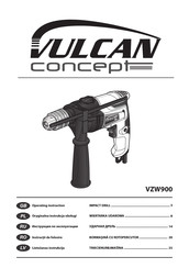 Vulcan Concept VZW900 Operating	 Instruction
