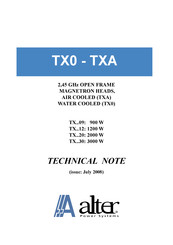 ALTER TX020 Manual
