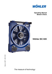 Wöhner BC 600 Operating Manual