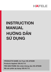 Häfele HS-AF502B Operating And Safety Instructions Manual