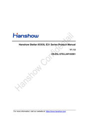 hanshow Stellar-L E31 Series Product Manual