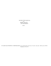 Hy-Gain THUNDERBIRD TH6-DX Instruction Manual