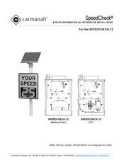 Carmanah SPEEDCHECK-12 Install Manual