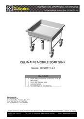 Culinaire CD.SSM.T1.d.h Installation Operation & Maintenance