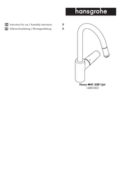 Hans Grohe Focus M41 320 1jet 14881003 Assembly Instructions Manual