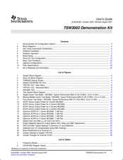 Texas Instruments TSW3003 Manual