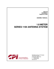 CPI 1184 Series Assembly Manual