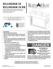 kozy heat BELLINGHAM 38 BW Installation And Operation Manual
