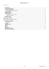 ENERGY SISTEM music box1+ User Manual