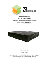 Z3 Technology Z3-MVPR-01 User Instructions