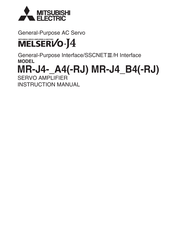 Mitsubishi Electric MR-J4-A4-RJ Series Instruction Manual