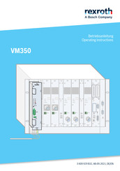 Bosch Rexroth VM350 Operating Instructions Manual