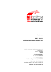 hilscher PKV 30-COS Device Manual