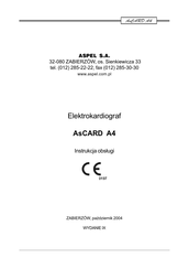 ASPEL AsCARD A4 Operation Manual