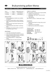 Malmbergs Monza M5261-1/100 Manual