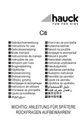 Hauck Citi Instructions For Use Manual
