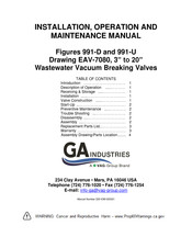 Vag 991-D Installation, Operation And Maintenance Manual