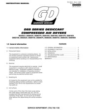 Gardner Denver DEB5250 Instruction Manual