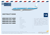 Airigami PAPIER AVION BOEING 737-700 Instructions Manual