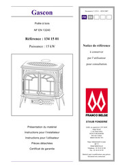 FRANCO BELGE Gascon Instructions For Use Manual