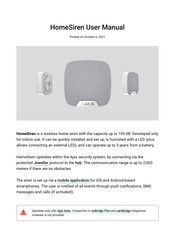 AJAX Systems HomeSiren User Manual