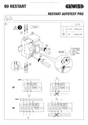 Gewiss 90 RESTART AUTOTEST 2P PRO Manual