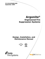 Kidde Fire Systems Argonite Design, Installation & Maintenance Instruction