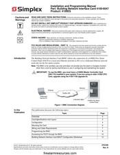 Simplex 4100-6047 Installation And Programming Manual
