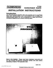 ADEMCO 7720 Installation Instructions Manual