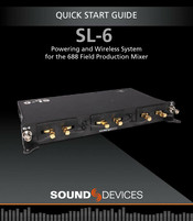 Sound Devices SL-6 Quick Start Manual
