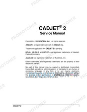 Encad CADJET 2 Service Manual