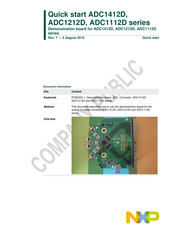 NXP Semiconductors ADC1112D Series Quick Start Manual