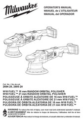 Milwaukee M18 FUEL 26854-20 Operator's Manual
