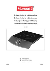 Menuett 802-404 User Instructions