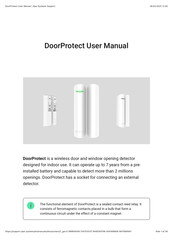 AJAX Systems DoorProtect User Manual