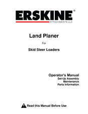 Erskine Attachments 900320 Operator's Manual