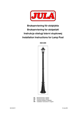 Jula 422-225 Installation Instructions Manual