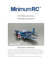 MinimumRC F6F Hellcat Assembly Instructions Manual