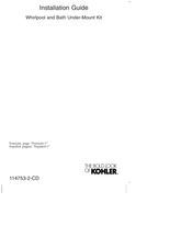 Kohler 114753-2-CD Installation Manual