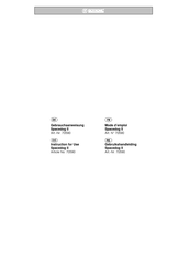 Isotronic 70590 Instructions For Use Manual