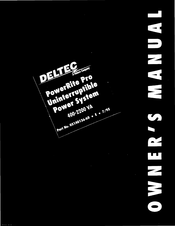 Deltec PowerRite Pro Owner's Manual