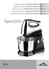 eta Specchio Instructions For Use Manual