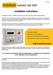 Medem SafeAir GP Installation Instructions Manual