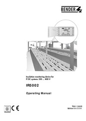 Bender IR5002 Operating Manual