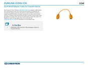 Crestron ZUMLINK-CONV-CN Quick Start Manual