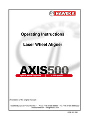 HAWEKA AXIS 500 Operating Instructions Manual